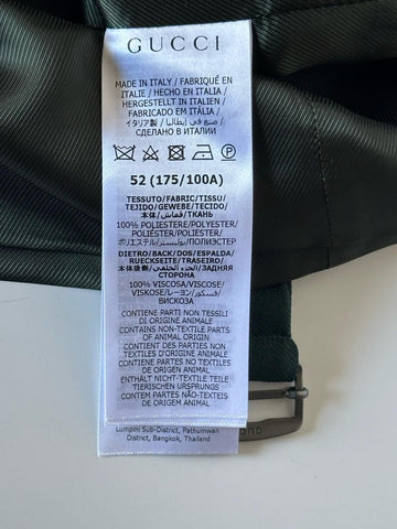Gucci Fluid Drill Deep Bottle Green Vest 42R US/52R Euro Italy 673191 NWT