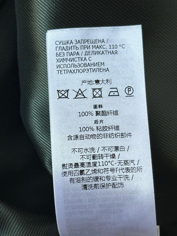 Gucci Fluid Drill Deep Bottle Green Vest 42R US/52R Euro Italy 673191 NWT