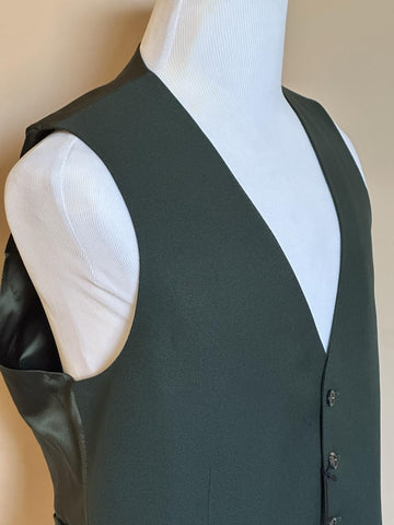 Gucci Fluid Drill Deep Bottle Green Vest 42R US/52R Euro Italy 673191 NWT