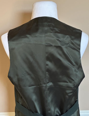 Gucci Fluid Drill Deep Bottle Green Vest 42R US/52R Euro Italy 673191 NWT