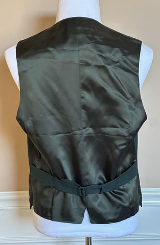 Gucci Fluid Drill Deep Bottle Green Vest 42R US/52R Euro Italy 673191 NWT