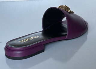 VERSACE Gold Medusa Women's Plum Sandals 10.5 US (40.5 Euro) 1019229 Spain NIB