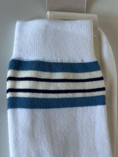 Gucci GG Logo Socks White Size Medium Made in Italy 676824 NWT