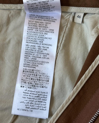 Gucci Men’s Stiff Cotton Drill Treated Pants Brown 30 US (46 Euro) IT 705867 NWT