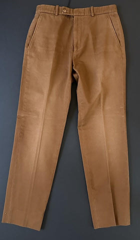 Gucci Men’s Stiff Cotton Drill Treated Pants Brown 30 US (46 Euro) IT 705867 NWT