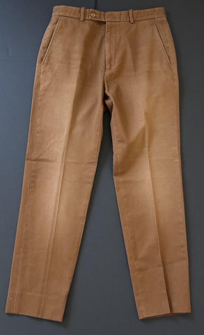 Gucci Men’s Stiff Cotton Drill Treated Pants Brown 30 US (46 Euro) IT 705867 NWT