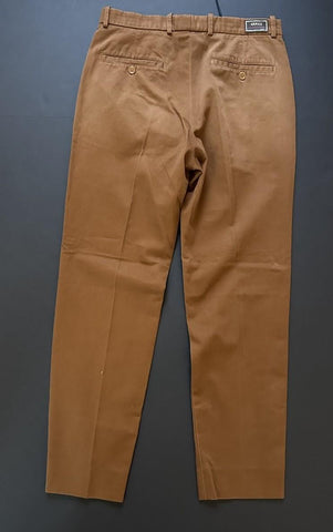 Gucci Men’s Stiff Cotton Drill Treated Pants Brown 30 US (46 Euro) IT 705867 NWT