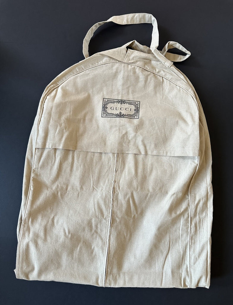 Gucci Coat/Suite/Dress Cotton Garment Bag Beige 54" L x 19.5" W New