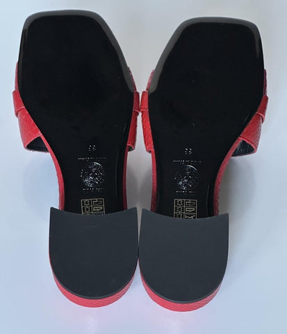 VERSACE Gold Medusa Women's Dark Red Sandals 8 US (38 Euro) 1014748 Spain NIB