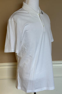 Versace White Piquet Cotton Polo Shirt 2XL 1013906 NWT $800