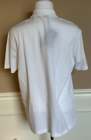 Versace White Piquet Cotton Polo Shirt 4XL 1013906 NWT $800