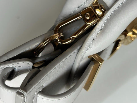 Versace Medusa Gray Leather Small Top Handle Bag 1013169 IT NWT $2190