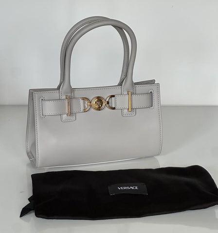 Versace Medusa Gray Leather Small Top Handle Bag 1013169 IT NWT $2190