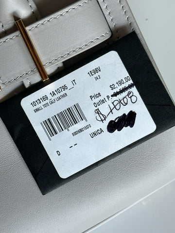 Versace Medusa Gray Leather Small Top Handle Bag 1013169 IT NWT $2190