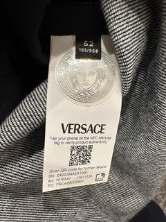 Versace Medusa Blouson Denim Stone Wash Jacket Blue 42 US (52) 1016845 NWT $1500