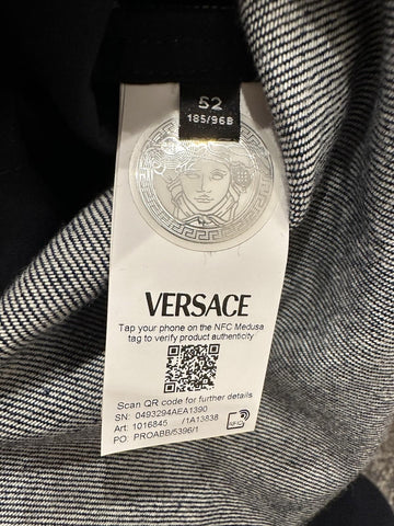 Versace Medusa Blouson Denim Stone Wash Jacket Blue 42 US (52) 1016845 NWT $1500