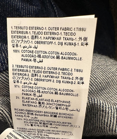 Versace Medusa Blouson Denim Stone Wash Jacket Blue 42 US (52) 1016845 NWT $1500