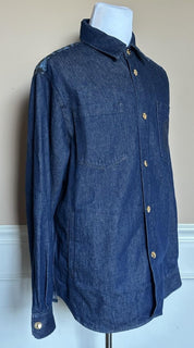 Versace Medusa Blouson Denim Stone Wash Jacket Blue 42 US (52) 1016845 NWT $1500