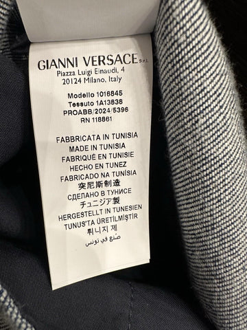 Versace Medusa Blouson Denim Stone Wash Jacket Blue 44 US (54) 1016845 NWT $1500