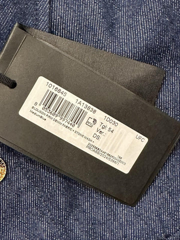 Versace Medusa Blouson Denim Stone Wash Jacket Blue 44 US (54) 1016845 NWT $1500