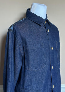 Versace Medusa Blouson Denim Stone Wash Jacket Blue 44 US (54) 1016845 NWT $1500