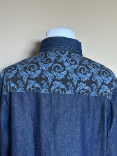 Versace Medusa Blouson Denim Stone Wash Jacket Blue 44 US (54) 1016845 NWT $1500