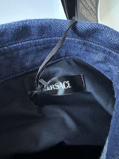 Versace Medusa Blouson Denim Stone Wash Jacket Blue 46 US (56) 1016845 NWT $1500