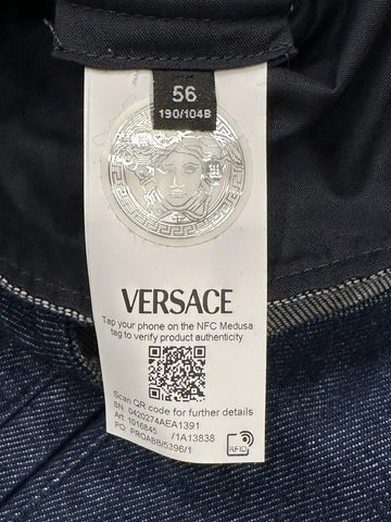 Versace Medusa Blouson Denim Stone Wash Jacket Blue 46 US (56) 1016845 NWT $1500