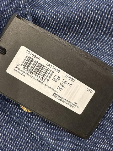 Versace Medusa Blouson Denim Stone Wash Jacket Blue 46 US (56) 1016845 NWT $1500