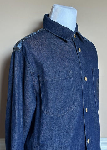 Versace Medusa Blouson Denim Stone Wash Jacket Blue 46 US (56) 1016845 NWT $1500