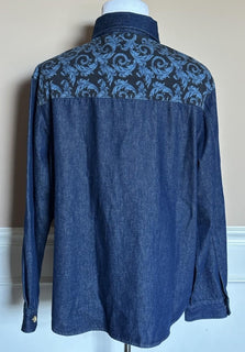 Versace Medusa Blouson Denim Stone Wash Jacket Blue 46 US (56) 1016845 NWT $1500