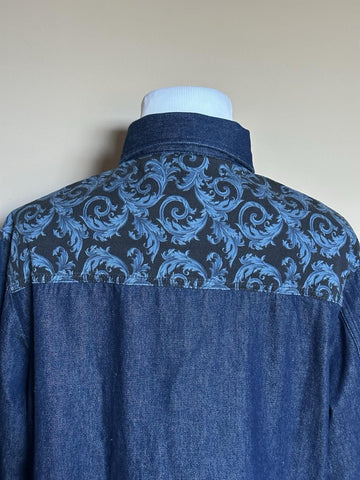 Versace Medusa Blouson Denim Stone Wash Jacket Blue 48 US (58) 1016845 NWT $1500