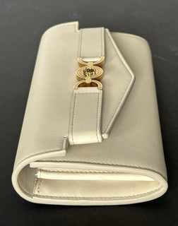 Versace Medusa Sand Calf Leather Long Continental Wallet 1014690 Italy NWT $825