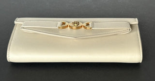 Versace Medusa Sand Calf Leather Long Continental Wallet 1014690 Italy NWT $825