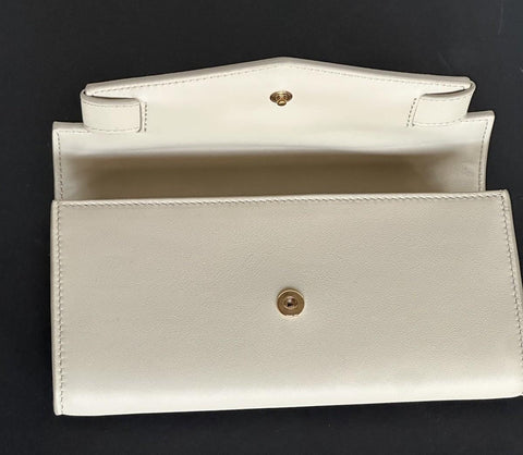 Versace Medusa Sand Calf Leather Long Continental Wallet 1014690 Italy NWT $825