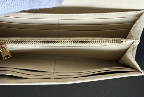 Versace Medusa Sand Calf Leather Long Continental Wallet 1014690 Italy NWT $825