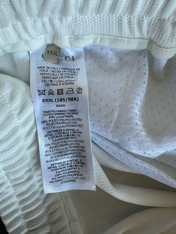 Gucci GG Jacquard Men's White Web Jogging Pants 3XL IT 663569 NWT