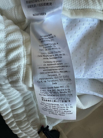 Gucci GG Jacquard Men's White Web Jogging Pants 3XL IT 663569 NWT