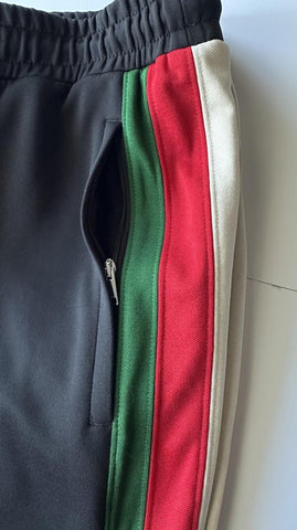 Gucci Light Neoprene Men's Black Web Jogging Pants 3XL IT 698461 NWT $1300