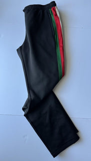 Gucci Light Neoprene Men's Black Web Jogging Pants 3XL IT 698461 NWT $1300
