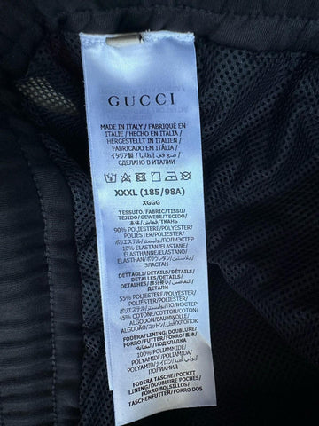 Gucci Light Neoprene Men's Black Web Jogging Pants 3XL IT 698461 NWT $1300