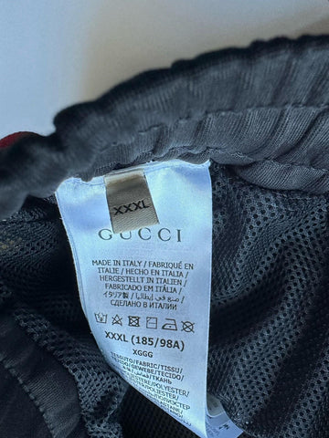 Gucci Light Neoprene Men's Black Web Jogging Pants 3XL IT 698461 NWT $1300