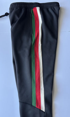 Gucci Light Neoprene Men's Black Web Jogging Pants 3XL IT 698461 NWT $1300