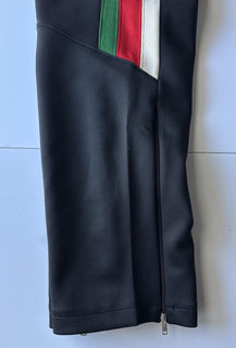 Gucci Light Neoprene Men's Black Web Jogging Pants 3XL IT 698461 NWT $1300