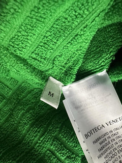 Bottega Veneta Men's Intrecciato Cotton Terry Bath Robe Green M 656097 NWT $700