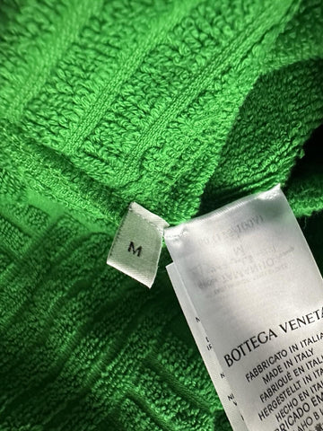 Bottega Veneta Men's Intrecciato Cotton Terry Bath Robe Green M 656097 NWT $700