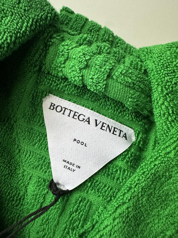 Bottega Veneta Men's Intrecciato Cotton Terry Bath Robe Green M 656097 NWT $700