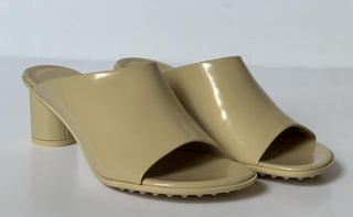 Bottega Veneta Lambskin Leather Atomic Mule Shoes Rubber 8 US 753877 IT NIB $960