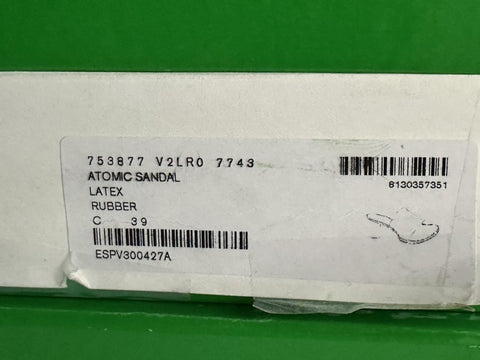 Bottega Veneta Lambskin Leather Atomic Mule Shoes Rubber 9 US 753877 IT NIB $960