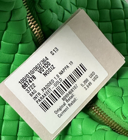 Bottega Veneta Intrecciato Mini Padded Jodie Bag Green 667478 Italy NWT $5200